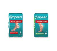 Compeed Blister Plasters - Mixed Sizes, Extreme Hydrocolloid, Foot Treatment, Heal Fast, Plastic-Free Pack