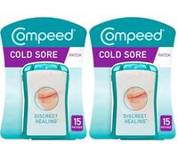 Compeed Cold Sore Discreet Healing Patch, 15 Count (Pack of 2)