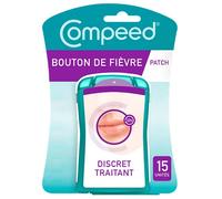 Compeed - Cold Sore Patch - Discreet for Fast Treatment - Day and Night Care That accelerates Healing - 15 Anti-Cold sores Patches - Size (1.5 x 1.5 cm)