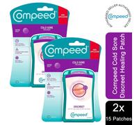 Compeed Cold Sore Patches - 2x15 Discreet Healing Patches (30 total) - Code 3224789