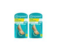 Compeed Corn Medium Size Plasters, 10 Hydrocolloid Plasters, Foot Care, Fast Natural Corn Removal, Dimensions: 1.7 cm x 6.0 cm (Pack of 2)