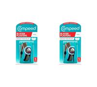 Compeed High Heel Blister Plasters, 5 Hydrocolloid Plasters, Foot Treatment, Heal Fast, Ultimate Discretion, Dimensions: 4.2 cm x 6.8 cm (Pack of 2)