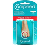 Compeed On Toes Blister Plasters, 8 Hydrocolloid Plasters, Foot Treatment, Heal fast, Dimensions: 1.7 cm x 5.1 cm