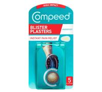 Compeed Underfoot Blister Plasters 5 Pack - Hydrocolloid Foot Treatment - Heal Fast, Thicker Cushioning