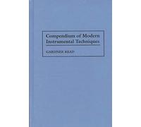 Compendium of Modern Instrumental Techniques