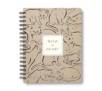 Compendium Spiral Notebook - Wild at Heart - A Designer Spiral Notebook with 192 Lined Pages, College Ruled, 7.25”W x 9.25”H