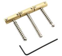 Compensated Brass Saddles Set LQ Industrial 1Set 10.8mm Brass Guitar Telecaster Saddles with Wrench for Fender Tele Vintage Electric Guitar Replacement Barrel-Style