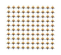 Compensating Drip Emitter Irrigation Dripper 2L Pressure Compensation Set with Good Atomization Effect for Garden Greenhouses 100Pcs Plastic Detachable Drip Irrigation Nozzle