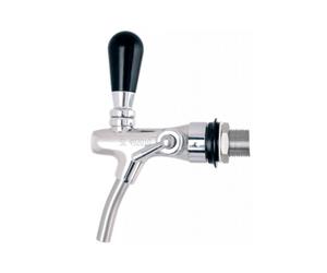 Compensator beer tap, self closing beer faucet - stainless steel, 7mm version