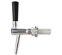 Compensator tap C-TAP made of stainless steel, polished 55 mm