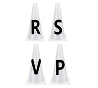 Competition Dressage Markers - Stackable Sports Training Cones I Horse Training Cones, Portable White Dressage Letters, Stackable Sports Training Cone for Equestrian Athletes Events.