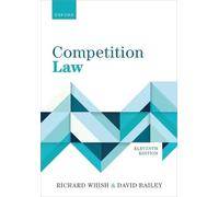 Competition Law Bailey David (Professor Of Practice Barrister Pro