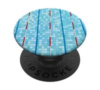 Competition Swimming Swimmer Race Sports Water Gift PopSockets Adhesive PopGrip