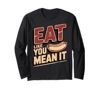 Competitive Eating Speed Eater Food Challenge Eat Long Sleeve T-Shirt
