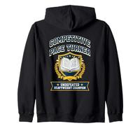 Competitive Page Turner Reading Is My Favorite Sport Funny Zip Hoodie