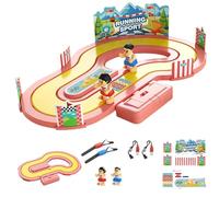 Competitive Simulation Track Motion Toys, Motion-Sensing Racing Board Game, Physical Activity Entertainment, Family Bonding Experience for Children Boys (Two People)