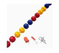 Competitive Swimming Pool Lane Lines,Inside Outside Yard Pool Depth Marker Floating Rope,for Effective Visibility(Wire,18m)