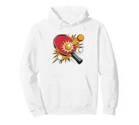 Competitive Table Tennis Player Tournament Focused Athlete Pullover Hoodie