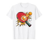 Competitive Table Tennis Player Tournament Focused Athlete T-Shirt