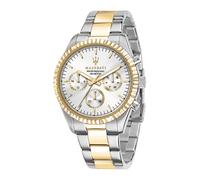 Maserati Men's Competizione Analogue Quartz Watch One Size Silver