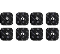Compex | Bag of 4 Black Electrodes 5x5 cm with 1 Snap connector | Compatible electro muscle stimulators Wired and Wireless