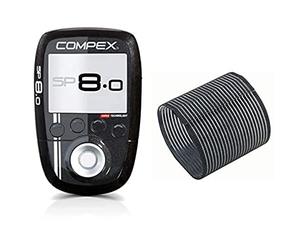 Compex SP 8.0 Wireless Muscle Stimulator Unisex Adult Elastic Straps for Wireless Devices (pack Of 4) - Black, N/A