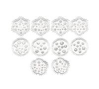 Comphic 10 Pcs Mini Resin Polymer Clay Cutters Small Flower Daisy Clay Silica Gel Clay