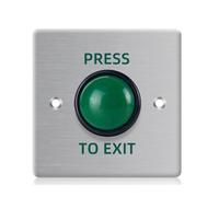 Comphic Door Exit Push Button Release Switch Opener Stainless Steel Panel for Door Access Control System Entry Open