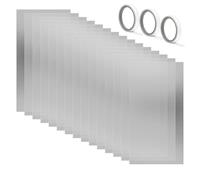 Comphic Pack of 15 Sandblasting Cabin Lens Covers 23 x 11 Loop Window Blast Cabinet Inner Lens Protector Clear Sandblasting Film
