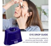 Comphic Reusable Eye Drop Dispenser 2 Pcs Portable Eye Dropper Guide Tool, Assist Device Helper Wash Cup Aid