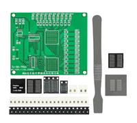 Comphic SMD Soldering Practice Board BGA Chip Soldering Practice Board Practice Board Assembly Kit 555+4017 SMT LED Flowing Light Components