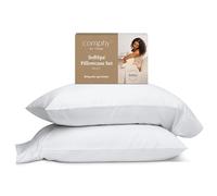 Comphy by Coop SoftSpa Pillowcase Set of 2, White Super Soft Pillow Cases King, Pillow Cases, Luxury Spa Quality Pillowcases, Hotel Pillow Cases, Breathable Pillow Case for Bed Pillows