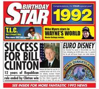 Compilation - 1992 BIRTHDAY GIFT - 1992 Chart Hits CD and 1992 Greetings Card
