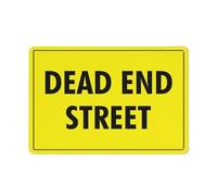 Compladeta Dead End Street Sign 8X12 Inch Rust Free Aluminum Easy To Read & Sturdy Keep Out Outdoor Metal Signs For Home Farm Yard