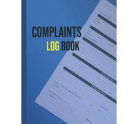 Complaints Log Book: Perfect for Businesses, Sites, Waste Facilities, Commercial and Industrial Premises | Customer Complaint Follow Up Logbook A4 (large format).