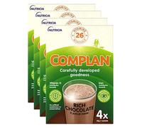 Complan Chocolate Flavour Nutritional Drink - 4 packs (16 x 55g sachets)
