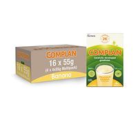 Complan Delicious Banana Nutritional Drink Sachets, 4 x 55 g (Pack of 4)