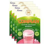 Complan Strawberry Flavour Nutritional Drink - 4 packs (16 x 55g sachets)
