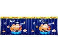 Complementary Pet Food For Adults Cats 20x 5G Cat Sticks With Poultry And Liver Trout 75% Meat & Fish.