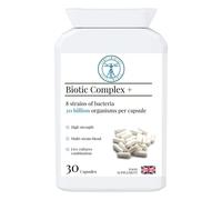 Complementary Supplements - BIOTIC Complex+ 20 Billion CFU Probiotic - 8 Strain Practitioner Strength Gut Support - Acid & Bile Resistant - Vegan Capsules - 30 Count