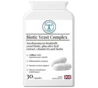 Complementary Supplements - Biotic Yeast Complex - Saccharomyces Boulardii 5 Billion CFU for Travel, Post-Antibiotic & Yeast Balance Support with Olive Leaf, Vitamin D & Biotin - 30 Vegan Capsules