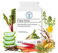 Complementary Supplements - Colon Detox - Bowel Cleanse Formula - Liver & Digestion Colonic Hydrotherapy Support - Aloe Vera, Fennel Seed, Burdock, Ginger, Liquorice - Vegan, 100 Capsules