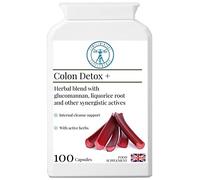 Complementary Supplements - Colon Detox + - Natural Laxative - Bowel Cleanse Formula & Colonic Hydrotherapy Support - with Aloe Vera, Barberry Bark, Glucomannan, Dandelion, Liquorice - 100 Capsules