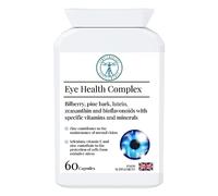 Complementary Supplements - Eye Health Complex - Lutein, Zeaxanthin, Bilberry & Pine Bark - Vision & Eye Support - Vitamins & Minerals - Vegan, 60 Capsules