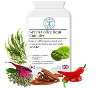 Complementary Supplements - Green Coffee Bean Complex - Metabolism & Weight Loss Support - MAX Strength 8000mg 50% Chlorogenic Acid CGA, Chromium Picolinate - 60 Capsules