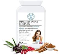 Complementary Supplements - Immunity Boost Complex - Practitioner-Grade Formula with 20 Active Ingredients: Vitamin C, D3, Zinc, Selenium & Probiotics - 60 Vegan Capsules