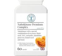 Complementary Supplements - Nattokinase Premium Complex 2000 FU - Enzyme Supplement with Black Seed, NAC, Selenium & Vitamin D3 - Vegan - 60 Capsules