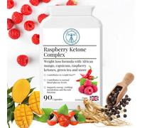 Complementary Supplements - Raspberry Ketone Complex - Weight Loss Formula with Glucomannan, Green Tea & Capsicum - Vegan - 90 Capsules