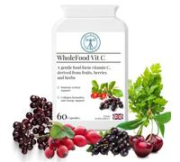 Complementary Supplements - WholeFood VIT C - 100% Natural - NO Ascorbic Acid - HIGH Bioavailability - Acerola Cherry, Rosehip, Blackcurrant, Parsley Leaf, Elderberry - 60 Capsules