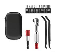 Complete 10-Piece Bike Tool Set with Ratchet Wrench and Tire Levers for On-the-Road Repairs and Routine Maintenance Tasks